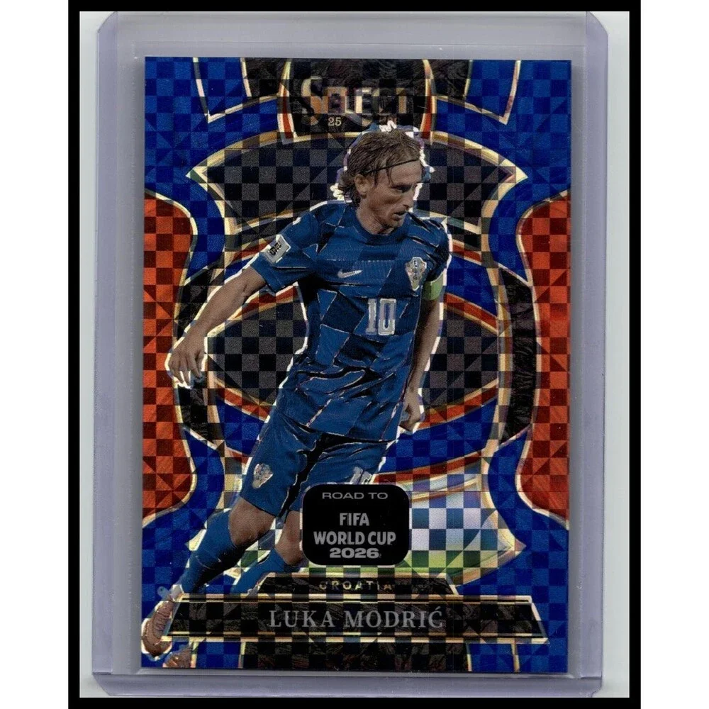 2025-26 Panini Select Road to FIFA World Cup Luka Modric #35 Checkerboard Prizm